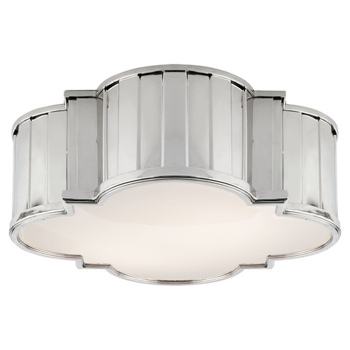 Tilden Four Light Flush Mount in Polished Nickel (268|TOB 4131PN-WG)