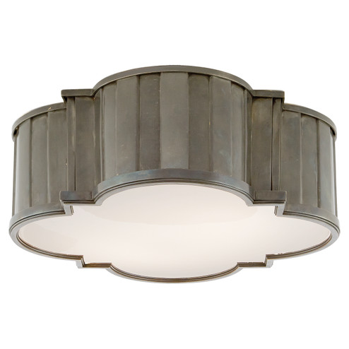 Tilden Four Light Flush Mount in Antique Nickel (268|TOB 4131AN-WG)