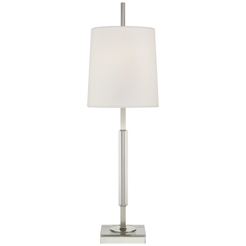 Lexington One Light Table Lamp in Polished Nickel with Crystal (268|TOB 3627PN/CG-L)