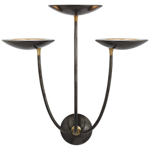 Keira LED Wall Sconce in Bronze and Hand-Rubbed Antique Brass (268|TOB 2785BZ/HAB)
