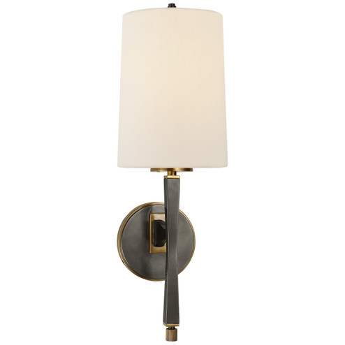 Edie One Light Wall Sconce in Bronze with Antique Brass (268|TOB 2740BZ/HAB-L)