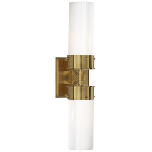 Marais Two Light Bath Sconce in Hand-Rubbed Antique Brass (268|TOB 2315HAB-WG)