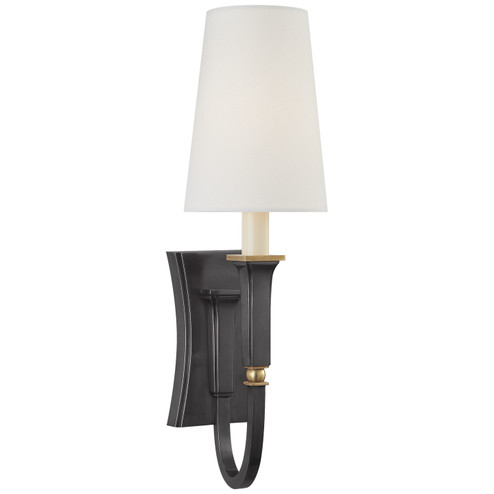 Delphia One Light Wall Sconce in Bronze with Antique Brass (268|TOB 2272BZ/HAB-L)