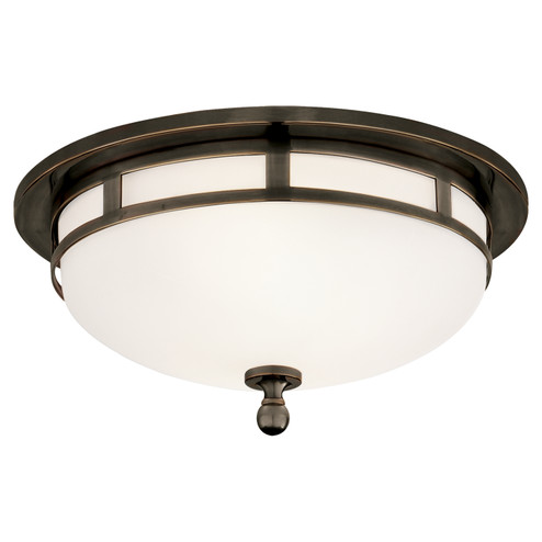 Openwork Two Light Flush Mount in Bronze (268|SS 4010BZ-FG)