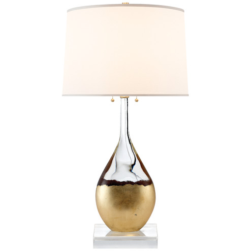 Sculptural Table Two Light Table Lamp in Crystal (268|SK 3905CG-S)