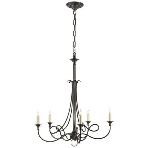 Double Twist Five Light Chandelier in Bronze (268|SC 5015BZ)