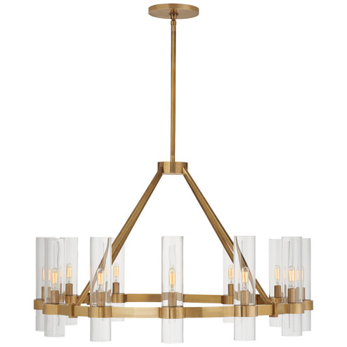 Presidio 12 Light Chandelier in Hand-Rubbed Antique Brass (268|S 5680HAB-CG)