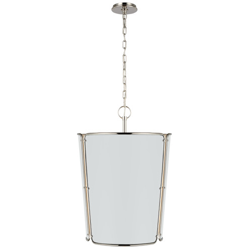 Hastings Six Light Pendant in Polished Nickel (268|S 5646PN-WHT)