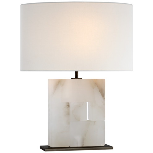Ashlar LED Table Lamp in Alabaster and Bronze (268|S 3925ALB/BZ-L)