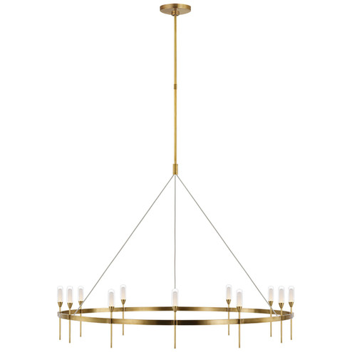 Overture LED Chandelier in Natural Brass (268|PB 5032NB-CG)