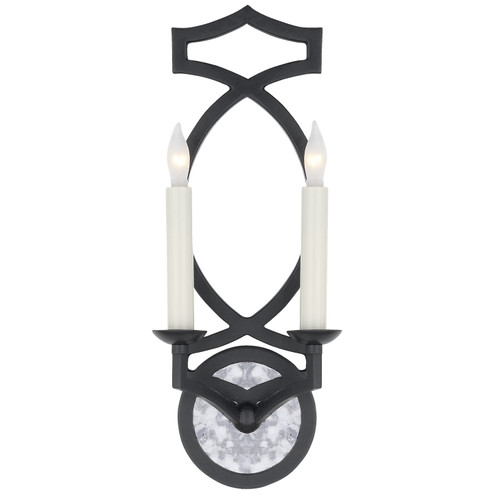 Brittany Two Light Wall Sconce in Aged Iron (268|NW 2311AI)
