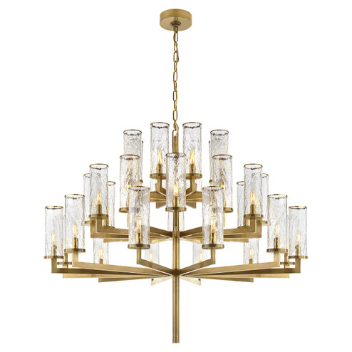 Liaison 32 Light Chandelier in Antique-Burnished Brass (268|KW 5202AB-CRG)