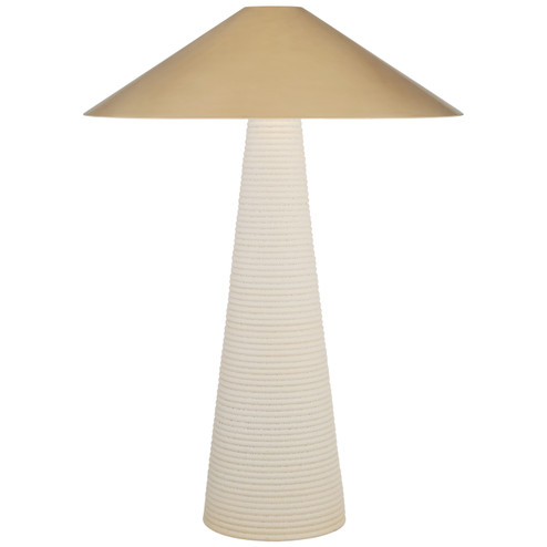 Miramar Two Light Table Lamp in Porous White Porcelain (268|KW 3661PRW-AB)