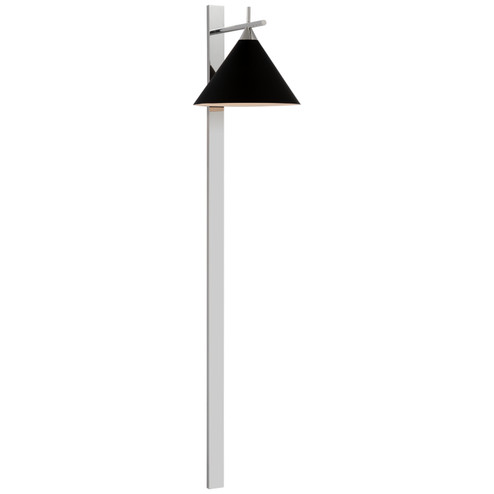 Cleo LED Wall Sconce in Polished Nickel (268|KW 2412PN-BLK)