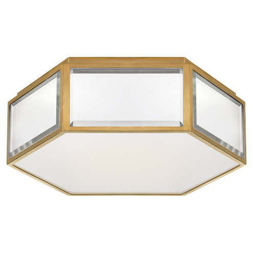 Bradford Two Light Flush Mount in Mirror and Soft Brass (268|KS 4120MIR/SB-FG)