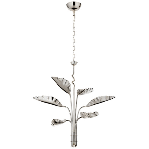 Dumaine Six Light Chandelier in Polished Nickel (268|JN 5517PN)