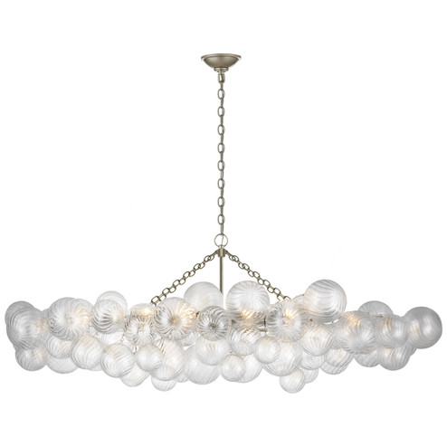 Talia LED Linear Chandelier in Burnished Silver Leaf (268|JN 5117BSL-CG)