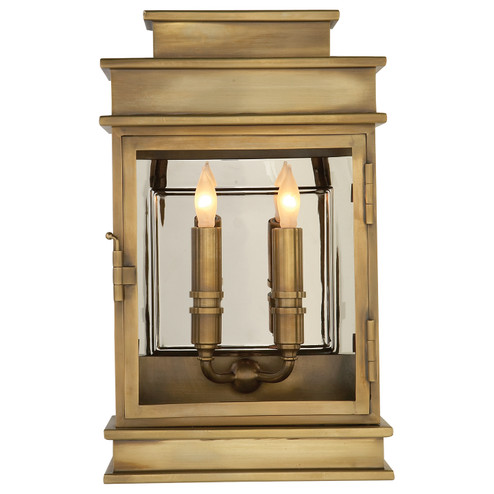 Linear Lantern Two Light Linear Lantern in Antique-Burnished Brass (268|CHO 2908AB)