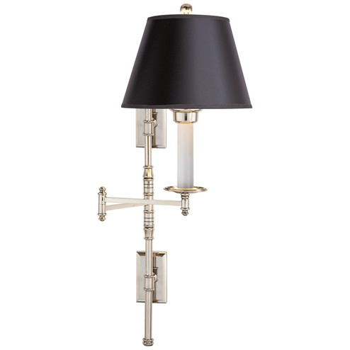 Dorchester Swing Arm One Light Swing Arm Wall Lamp in Polished Nickel (268|CHD 5102PN-B)