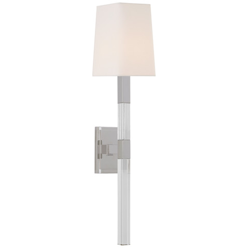 Reagan One Light Wall Sconce in Polished Nickel and Crystal (268|CHD 2901PN/CG-L)