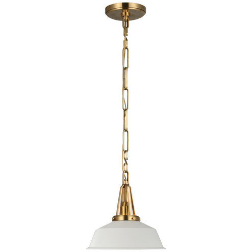 Layton LED Pendant in Antique-Burnished Brass (268|CHC 5460AB-WHT)