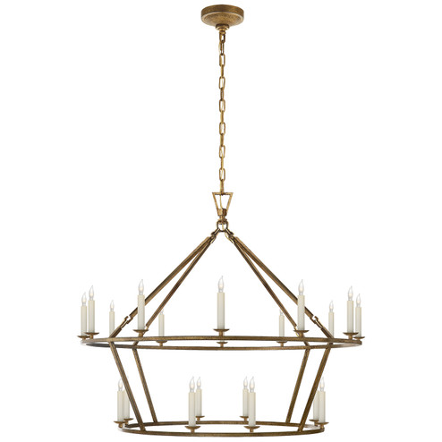 Darlana Ring 20 Light Chandelier in Gilded Iron (268|CHC 5179GI)