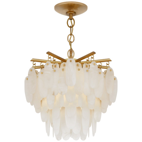 Cora LED Semi-Flush Mount in Antique-Burnished Brass (268|CHC 4911AB-ALB)