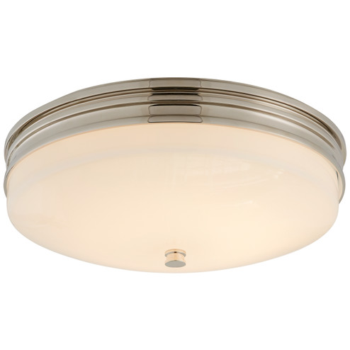 Launceton LED Flush Mount in Polished Nickel (268|CHC 4601PN-WG)