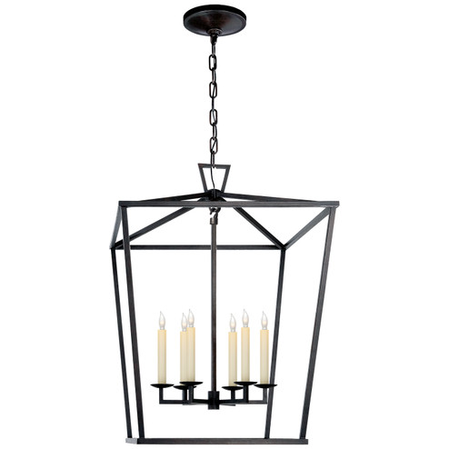 Darlana Six Light Lantern in Aged Iron (268|CHC 2176AI)