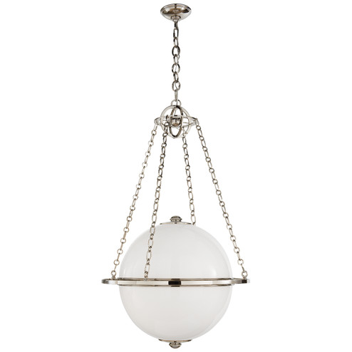 Modern Globe Two Light Lantern in Polished Nickel (268|CHC 2135PN-WG)