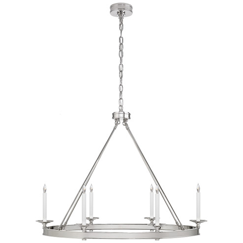 Launceton Six Light Chandelier in Polished Nickel (268|CHC 1603PN)