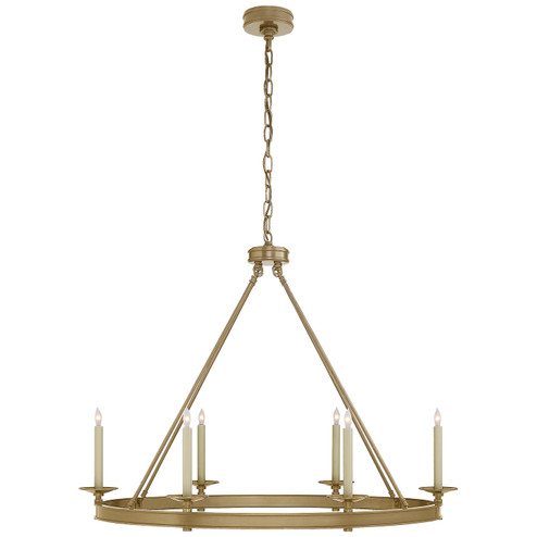 Launceton Six Light Chandelier in Antique-Burnished Brass (268|CHC 1603AB)