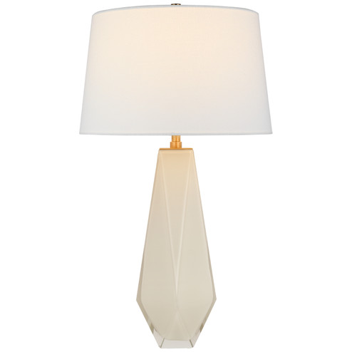 Gemma LED Table Lamp in White Glass (268|CHA 8438WG-L)