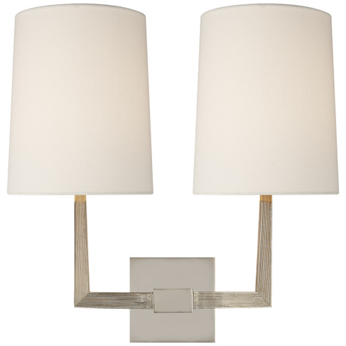 Ojai Two Light Wall Sconce in Polished Nickel (268|BBL 2084PN-L)