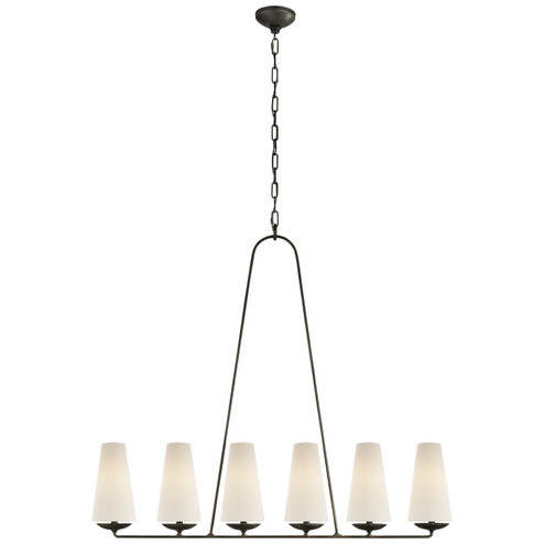 Fontaine Six Light Chandelier in Aged Iron (268|ARN 5201AI-L)