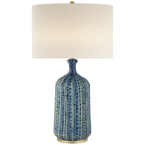 Culloden Table One Light Table Lamp in Pebbled Aquamarine (268|ARN 3608PA-L)