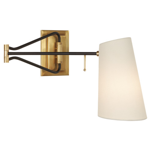 Keil One Light Wall Sconce in Hand-Rubbed Antique Brass and Black (268|ARN 2650HAB/BLK-L)