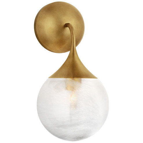 Cristol One Light Wall Sconce in Hand-Rubbed Antique Brass (268|ARN 2404HAB-WG)