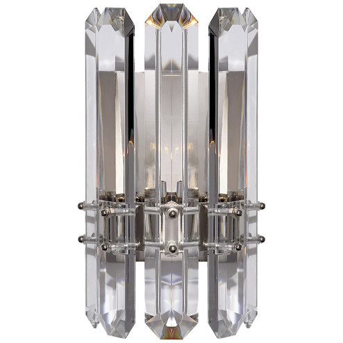 Bonnington One Light Wall Sconce in Polished Nickel (268|ARN 2124PN-CG)