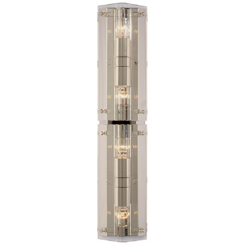 Clayton LED Wall Sconce in Crystal and Polished Nickel (268|ARN 2044CG/PN)