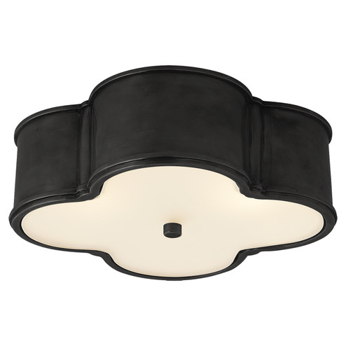 Basil Three Light Flush Mount in Gun Metal (268|AH 4015GM-FG)