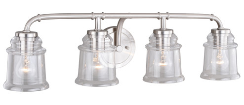 Toledo Four Light Vanity in Satin Nickel (63|W0242)