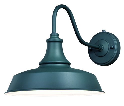 Dorado One Light Outdoor Wall Mount in Hunter Green and White (63|T0483)