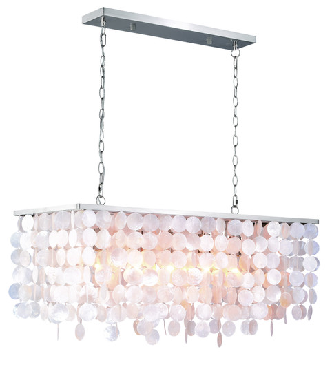 Elsa Five Light Linear Chandelier in Satin Nickel (63|P0240)