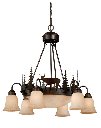 Bryce Nine Light Chandelier in Burnished Bronze (63|CH55406BBZ)