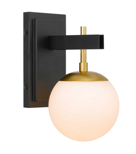 Allie One Light Bath in Black/Satin Brass (137|352B01BLSB)