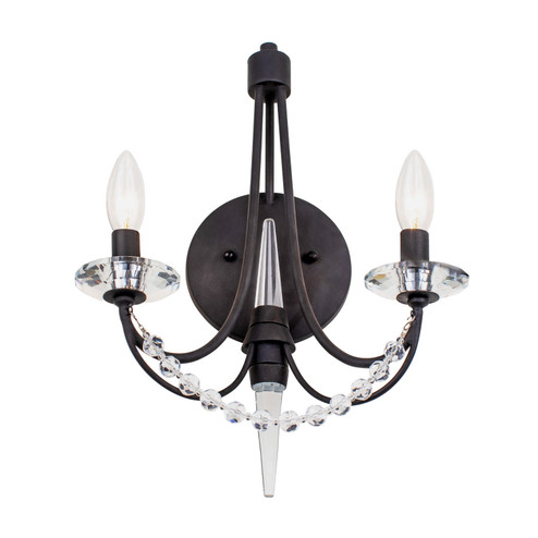 Brentwood Two Light Wall Sconce in Carbon Black (137|350W02CB)