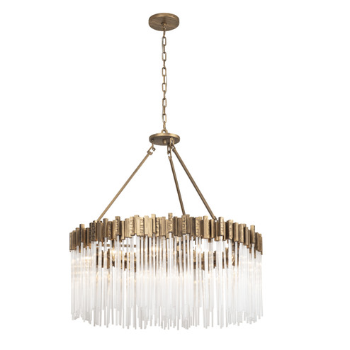 Matrix 12 Light Pendant in Havana Gold (137|309P12HG)