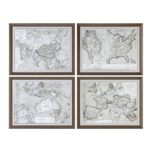 World Maps Wall Art in Bronze (52|33639)