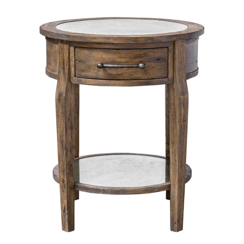 Raelynn Table in Weathered Pecan With A Gray Wash (52|25418)